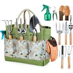 Gardening Tools 9-Piece Heavy Duty Gardening Hand Tools with Fashion and Durable